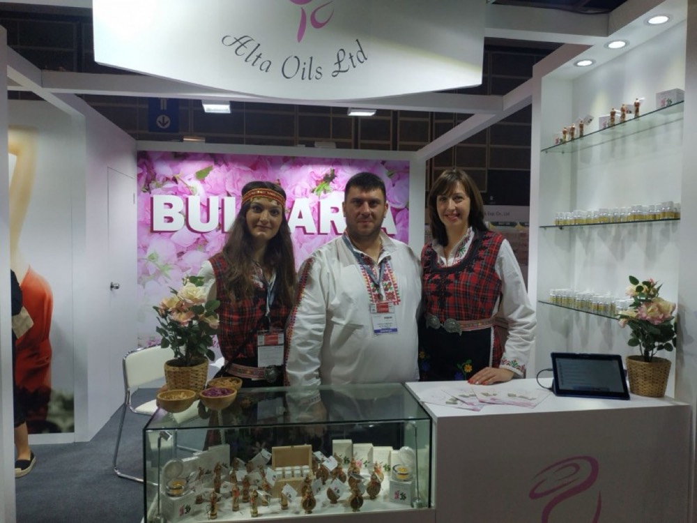 Alta Oils team at an international trade fair