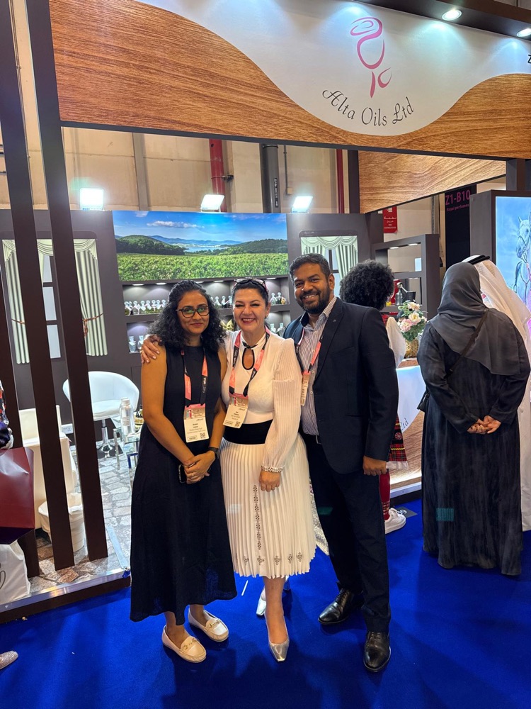 Alta Oils team at an international trade fair