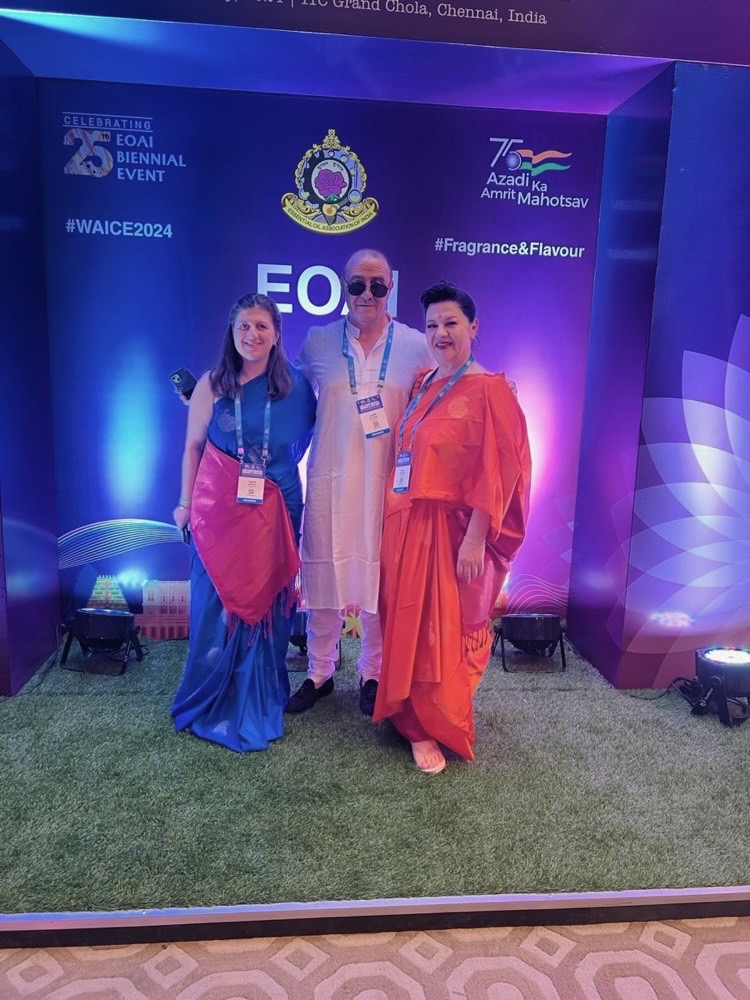 Alta Oils team meeting visitors at an international trade fair
